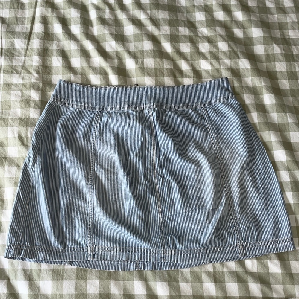 Aeropostale Blue Striped Mini Skirt